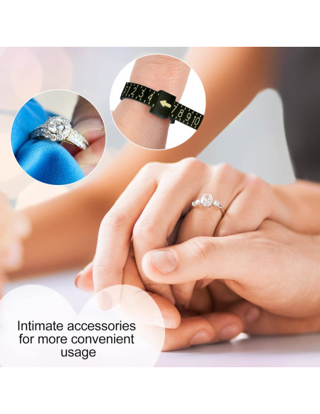 Medidor de Anillos Hicarer 53 Piezas Ajustadores y Herramientas