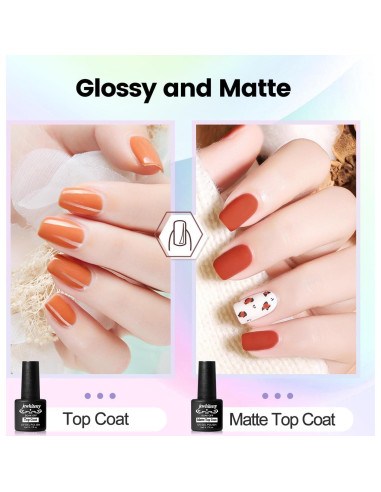 Kit de Uñas de Gel Polimérico JEWHITENY 14 Colores 27 Esmaltes