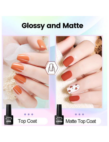 Kit de Uñas de Gel Polimérico JEWHITENY 14 Colores 27 Esmaltes