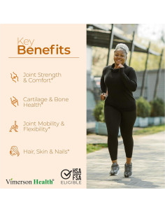 Suplemento Articular Vimerson Health 120 Cápsulas Glucosamina Colágeno 2