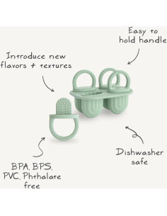 Bandeja de Helados para Niños Mushie Sonrosado 4 Piezas 30ML 2