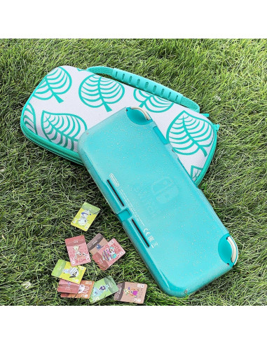 Funda de transporte TIKOdirect para Switch Lite verde Animal Crossing
