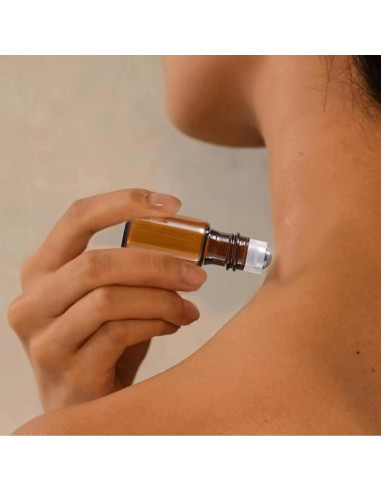 50 Botellas de Rodillo de Vidrio Ámbar 3ml AGENIZ para Aceites