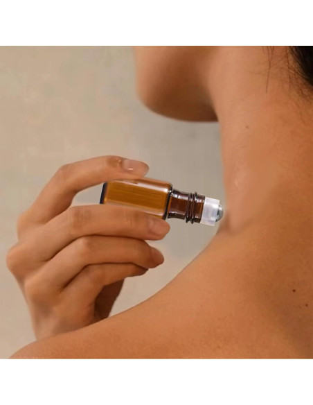 50 Botellas de Rodillo de Vidrio Ámbar 3ml AGENIZ para Aceites