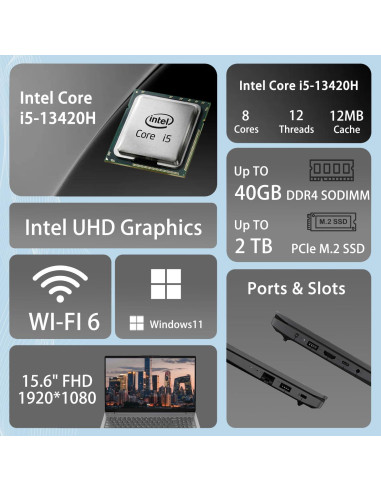 Laptop Lenovo V15 Gen 4 15.6 FHD Intel i5 16GB RAM 1TB SSD