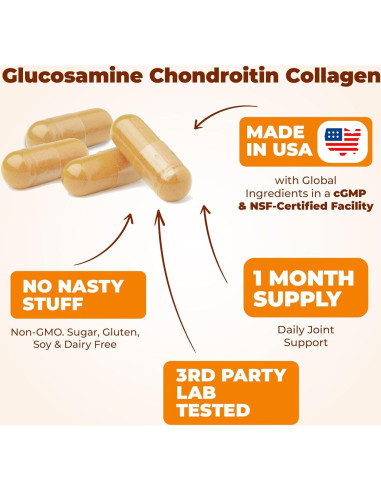 Suplemento Articular Vimerson Health 120 Cápsulas Glucosamina Colágeno