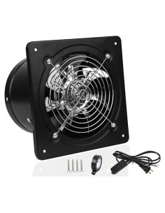 Ventilador de Escape ACEDUROBLA 10 cm Metal Silencioso 20W