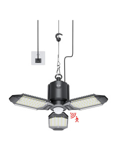 Luz de Garaje LED 80W con Sensor de Movimiento 8000LM