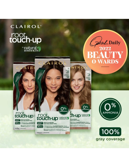 Tinte de Cabello Permanente Clairol Root Touch-Up 2 Negro 32.5 ml