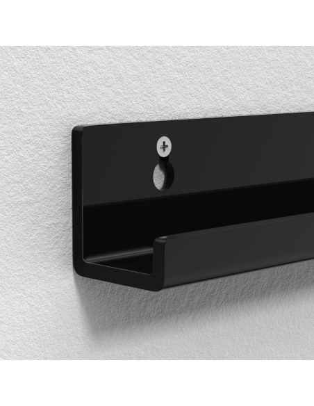 Estante de Exhibición de Discos de Vinilo FEMELI - 6 Piezas Acrílico Negro