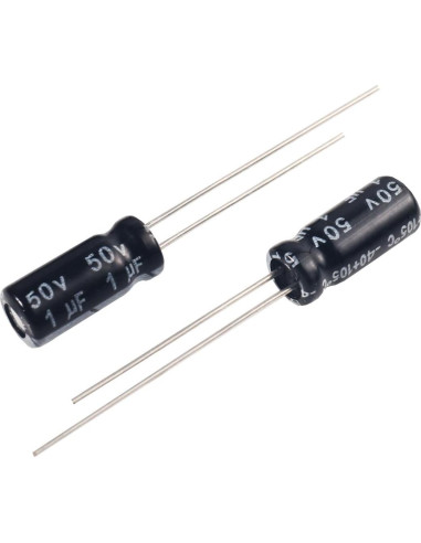 Capacitores Electrolíticos THROZZIK 1uF 50V 5x11mm 20pcs