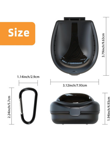 Funda para Protectores Bucales Deportivos ARGOMAX Negra