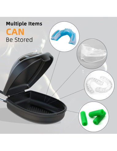 Funda para Protectores Bucales Deportivos ARGOMAX Negra