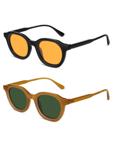 Gafas de sol redondas retro VANLINKER VL9829 UV400 46mm