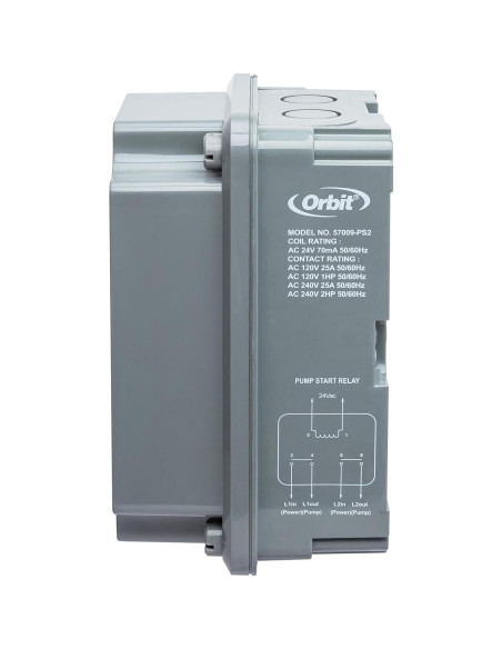 Relé de Inicio de Bomba Orbit 57009 para Irrigación 2 HP