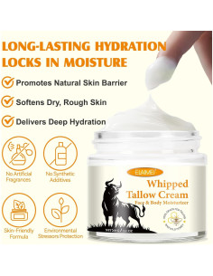 Crema Hidratante Facial de Grasa de Res y Miel 59.5 ml 2