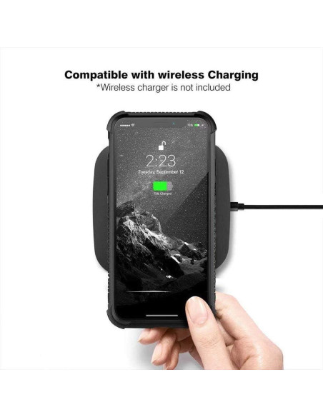 Funda Antichoque iPhone XS CARLOCA Jirafas Divertida Blanco Negro