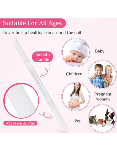 Set de 6 Herramientas de Manicura Maitys - Cutículas y Lima de Cristal