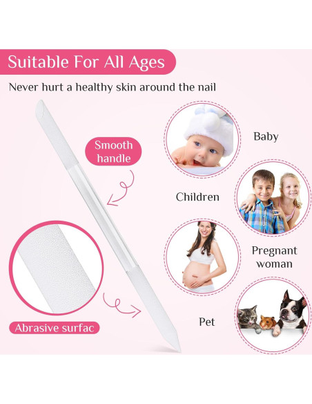 Set de 6 Herramientas de Manicura Maitys - Cutículas y Lima de Cristal