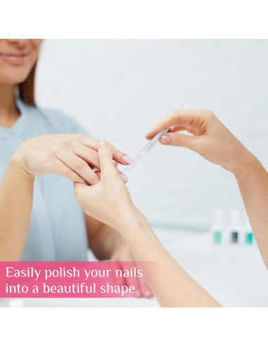 Set de 6 Herramientas de Manicura Maitys - Cutículas y Lima de Cristal