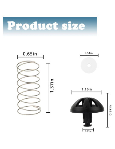 Kit de tapones de resorte para cafetera Mr. Coffee HNF