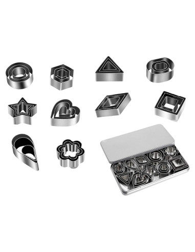 Cortadores de Galletas YIKANGHENG Acero Inoxidable 30 Pcs