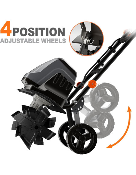 Cultivador Eléctrico Danero 15A 45.72cm 24 Púas Acero