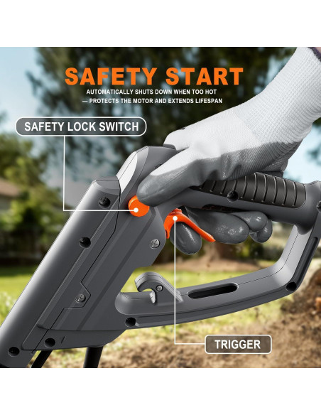 Cultivador Eléctrico Danero 15A 45.72cm 24 Púas Acero