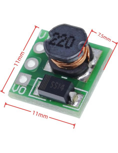 Paquete de 5 Módulos Boost MUXWELL 0.8-3.3V a 3.3V 500mA 2