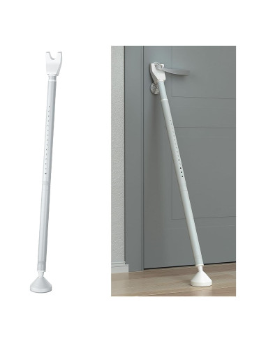 Barra de Seguridad de Puerta Aglaiprty S-B-2 Ajustable Blanca