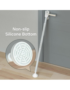 Barra de Seguridad de Puerta Aglaiprty S-B-2 Ajustable Blanca 2