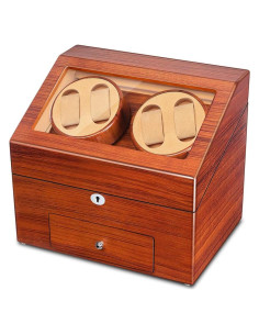 Enrollador de Relojes Automáticos JQUEEN de Madera 4+9 Almacenamientos