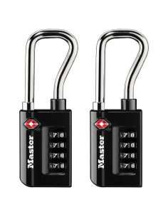 Candado de Equipaje Master Lock 4696T TSA Negro 2 Paquete