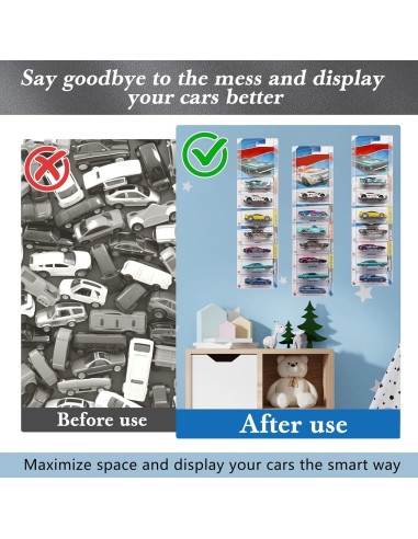 Estuche de Exhibición Montado en Pared Adevar 10 Pcs PVC