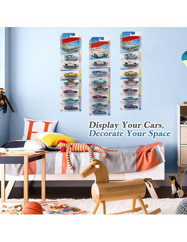 Estuche de Exhibición Montado en Pared Adevar 10 Pcs PVC