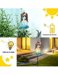 Luces de Jardín Solares ChromaticArt Estaca Decorativa Ángel 2