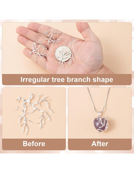 Plantillas de Joyería HINZIC 4 Pcs en Oro y Plata para DIY