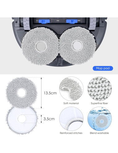 Kit de Accesorios SGIP para Aspiradora Robot ECOVACS T30S - 24 Piezas