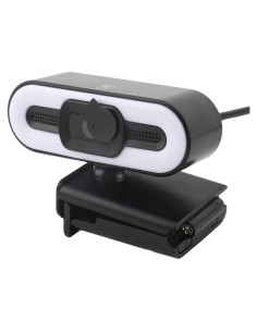 Cámara Web 4K YUEHISY con Micrófono y Luz de Relleno