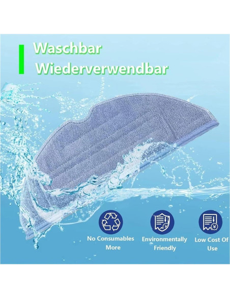 Paños de Repuesto para Mopas Roborock S7 S7Max 10 Piezas