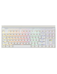 Teclado Mecánico IROK MT87 RGB Inalámbrico 80% TKL Blanco