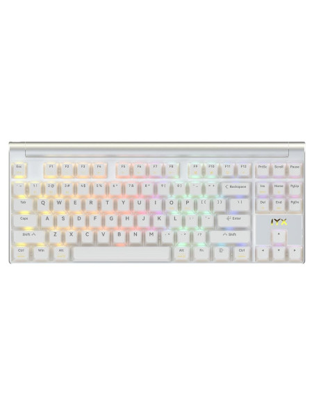 Teclado Mecánico IROK MT87 RGB Inalámbrico 80% TKL Blanco