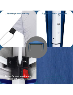 Carpa Plegable Outvita 3x3m Impermeable para Eventos 2