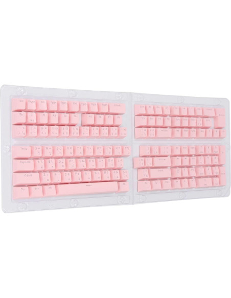 Teclas de Teclado Tailandesas Pongnas 132 ABS Ergonomicas Rosa