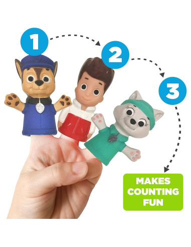 Títeres de dedo Paw Patrol Ginsey - 7 personajes educativos