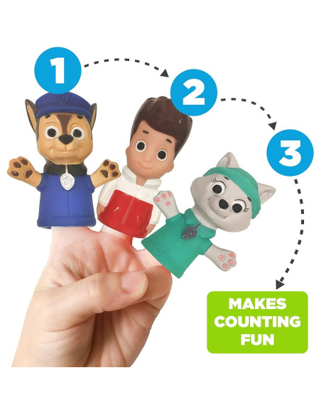 Títeres de dedo Paw Patrol Ginsey - 7 personajes educativos