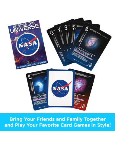 Baraja de Cartas Temática NASA Aquarius - 54 Cartas con Diseño Único