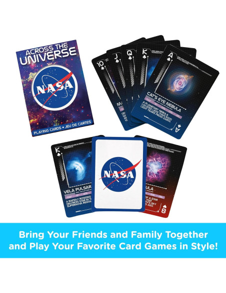 Baraja de Cartas Temática NASA Aquarius - 54 Cartas con Diseño Único