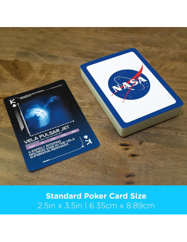 Baraja de Cartas Temática NASA Aquarius - 54 Cartas con Diseño Único