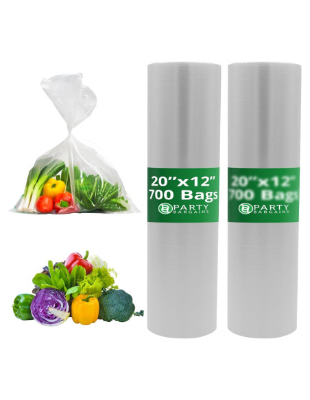 Bolsas de Plástico Party Bargains 350 Unidades 30.48x50.8 cm